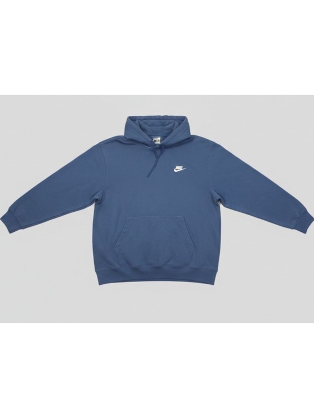 Nike Men Hoodie Pullover Embroidered Logo Blue Small